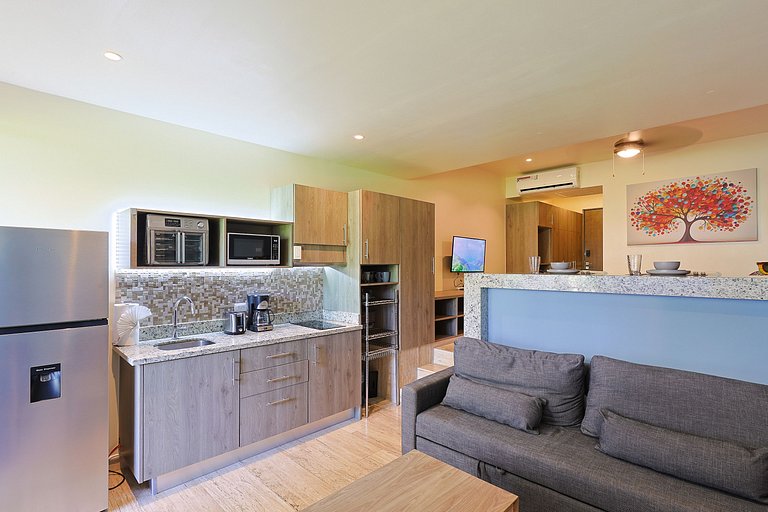 Estudio Acogedor | Balcón |Alberca en Rooftop