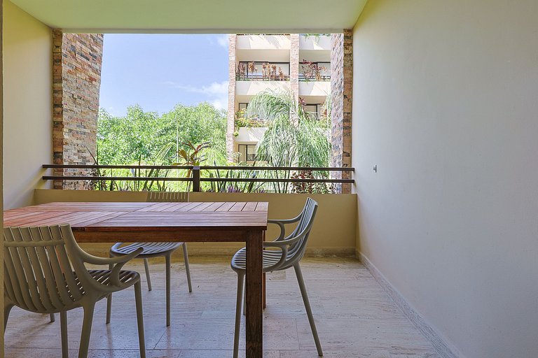 Estudio Acogedor | Balcón |Alberca en Rooftop