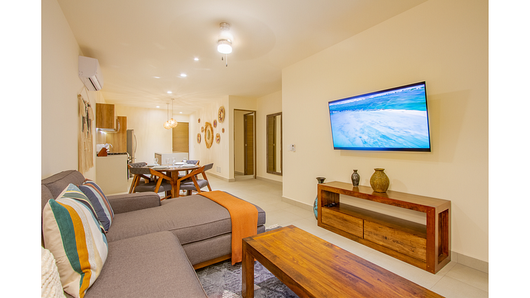 Agradable Depto Frente al Mar con Alberca