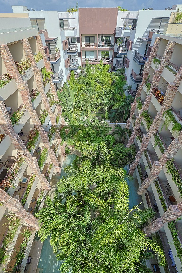 Estudio Acogedor | Balcón |Alberca en Rooftop