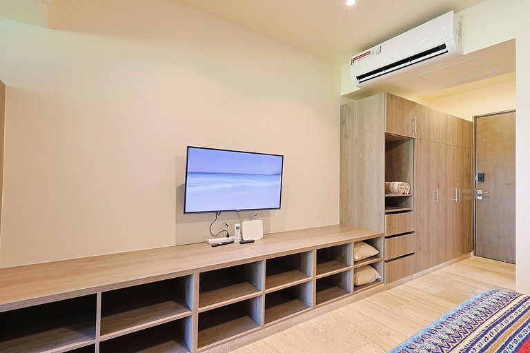 Estudio Acogedor | Balcón |Alberca en Rooftop